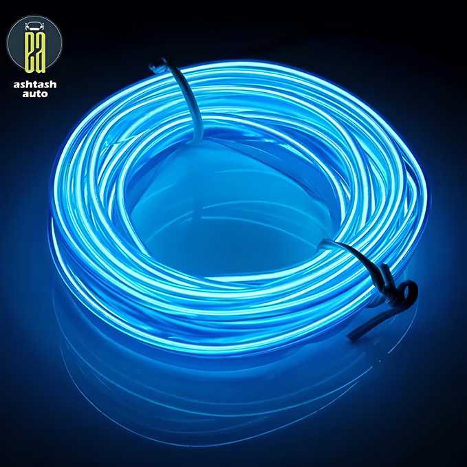 5M EL Wire Car Interior Light Neon Light, Dance Party Decor Light Neon LED Lamp Flexible EL Wire Rope Tube Waterproof LED Strip ? (Only EL Wire)